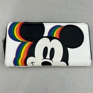 LOUNGEFLY Mickey Rainbow Wallet